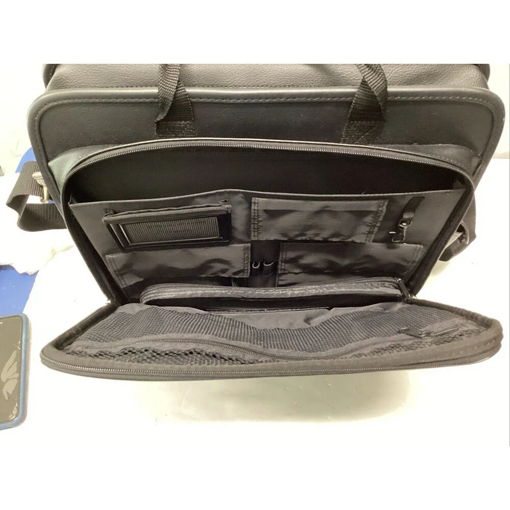 targus leather notebook case black TLE300